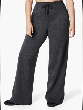 SPANXsmooth™ SoftStretch Wide Leg Pant | Dark Ash Heather 2X